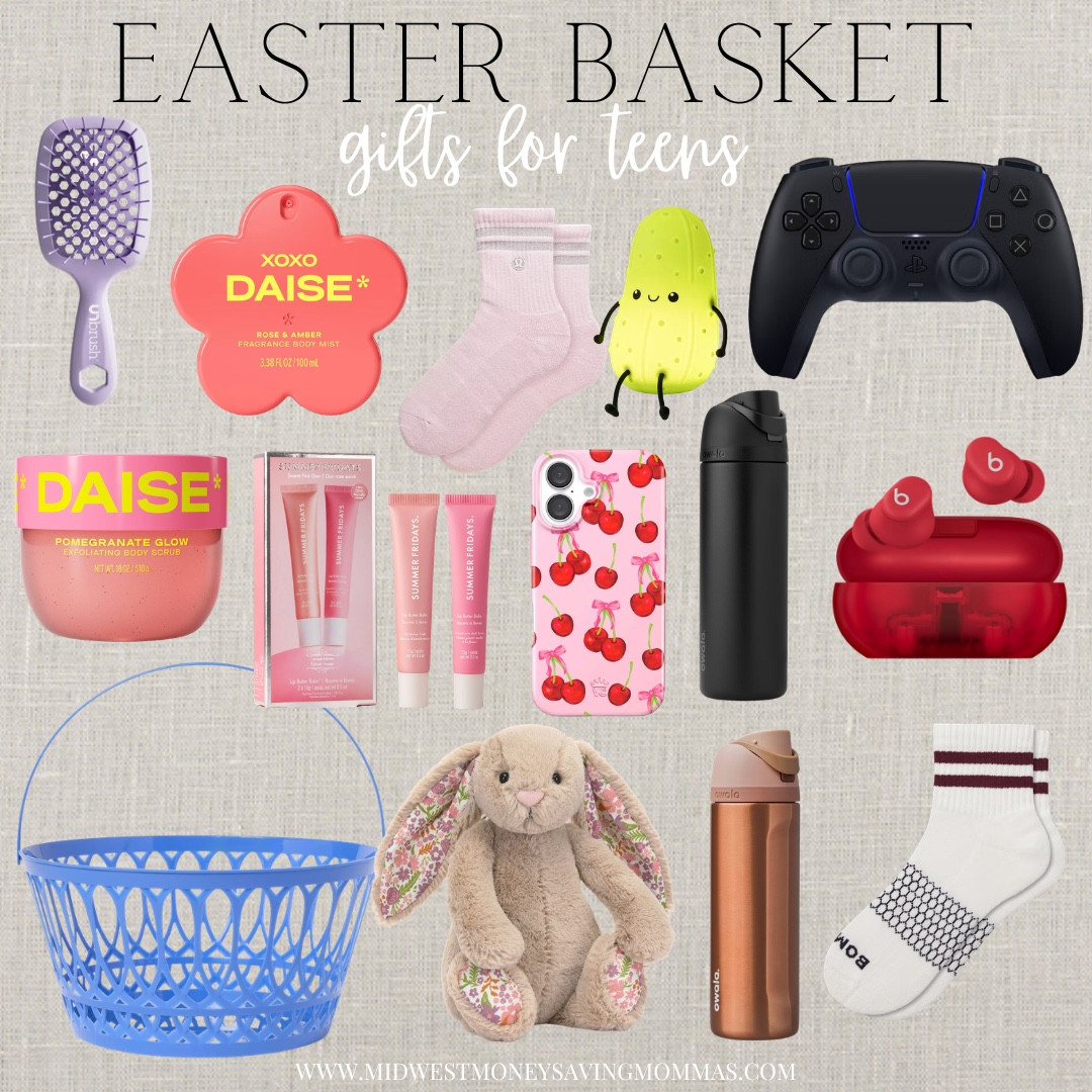 Easter basket gifts for teens 

Easter gift ideas  gift guide  perfume  lotion  lip gloss  socks  gaming  headphones 

#LTKmomlife #LTKgrwm #LTKSeasonal