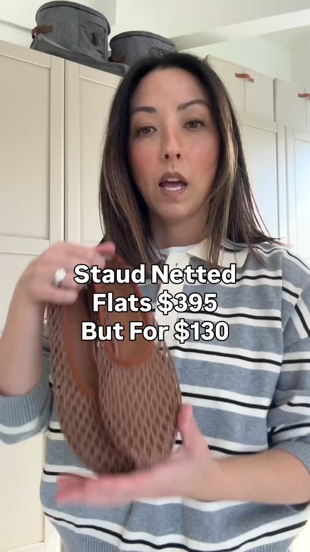 Been wearing my Staud netted flats for 2 years. Marc Fisher just came out with an exact lookalike for $130. I said true to size, but they do run a half size big  

#LTKPetite #LTKSeasonal