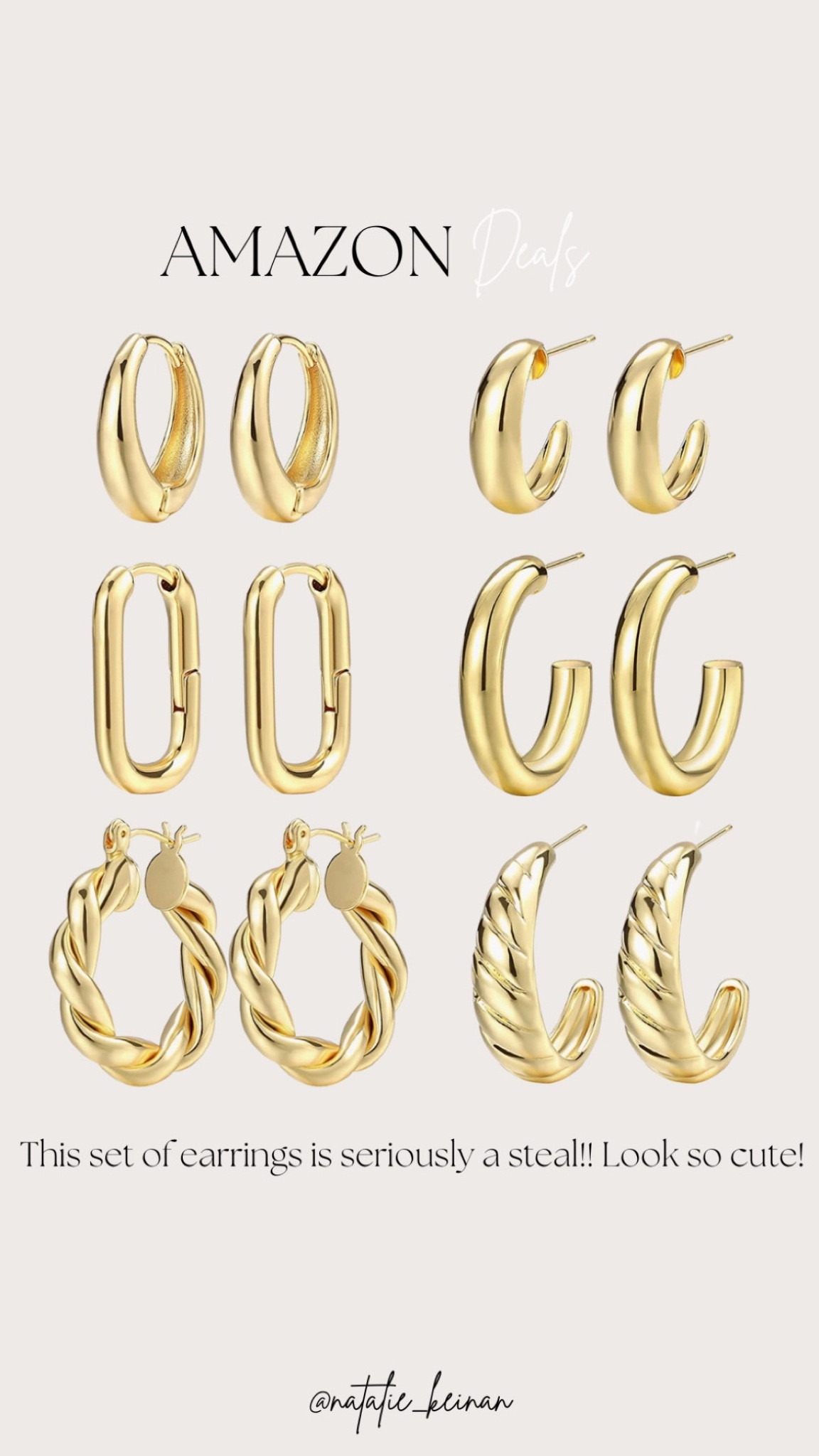 Amazon earrings! Such a good deal. Gold jewlery 




#LTKstyletip #LTKunder50 #LTKFind