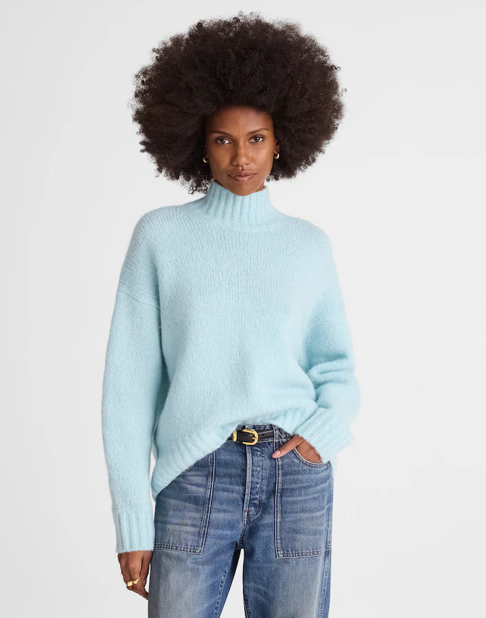 Chunky-Knit Alpaca-Blend Turtleneck | Madewell
