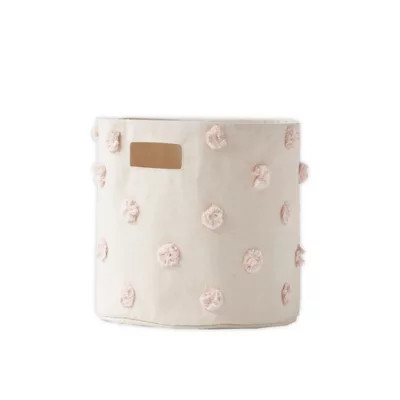 pehr Pom Pom Canvas Storage Bin in Blush | Bed Bath & Beyond
