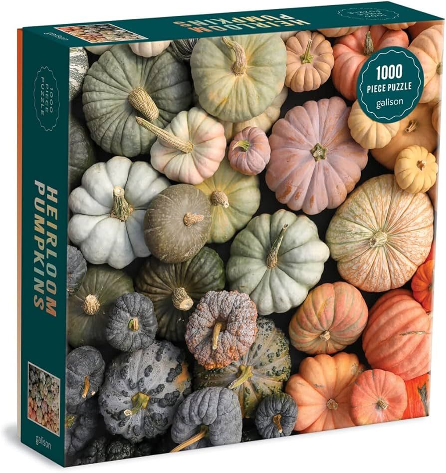 Galison Heirloom Pumpkins Puzzle, 1000 Pieces, 27” x 20” – Difficult Jigsaw Puzzle Featurin... | Amazon (US)