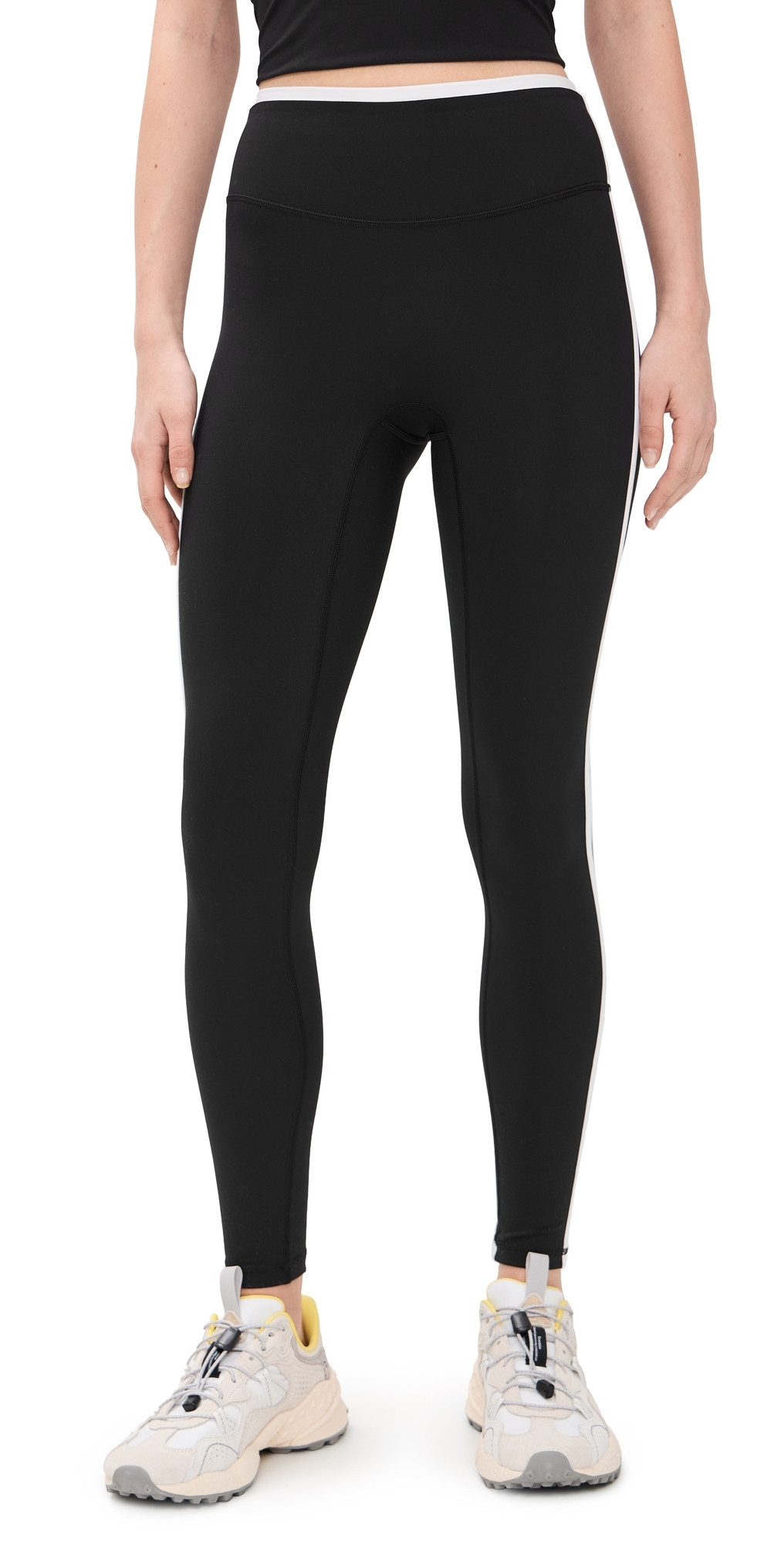 FORM Layered Full Leggings Black w/ White Contrast S | Shopbop