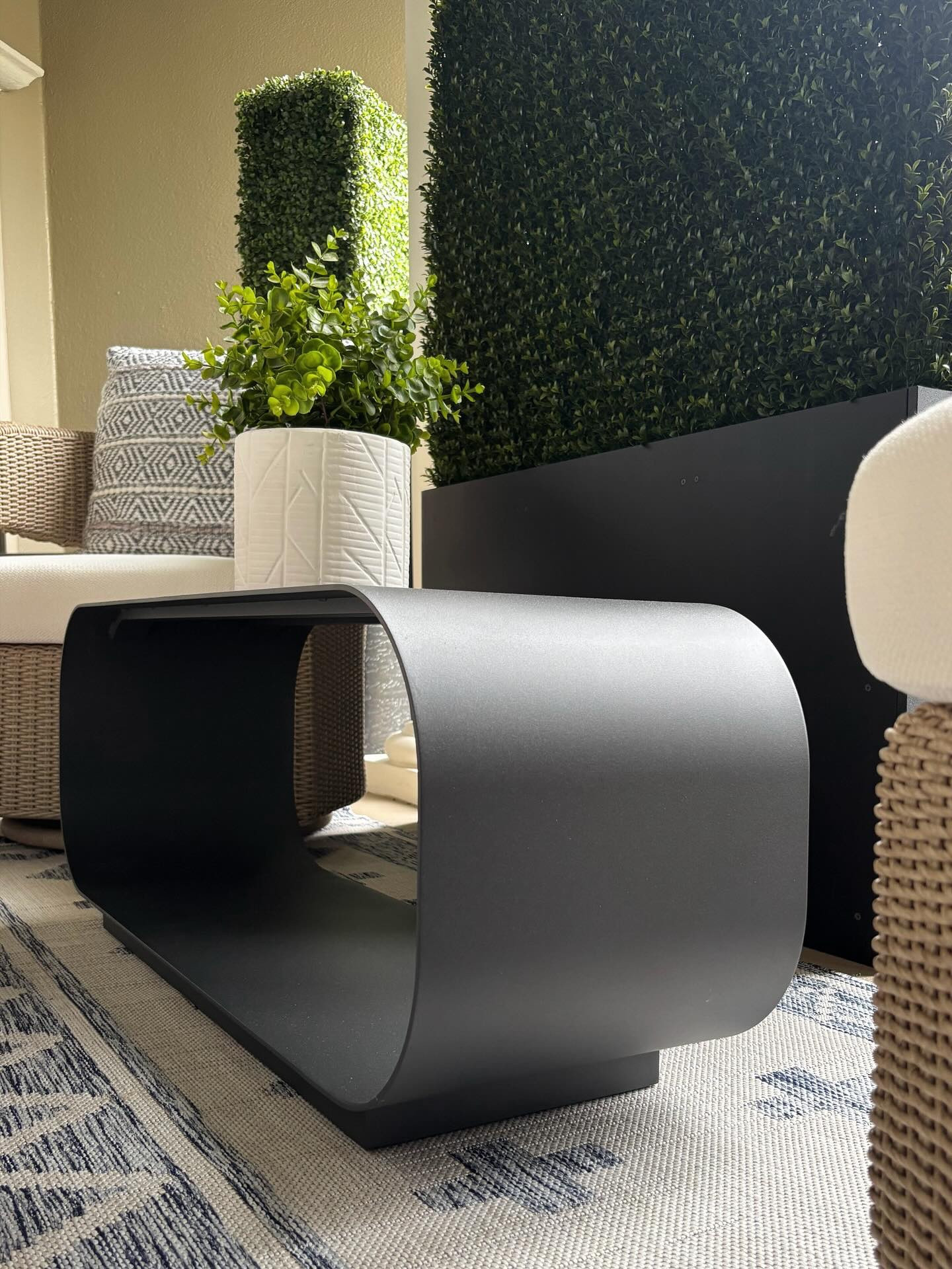 This beautifully crafted aluminum coffee table is perfect for outdoor spaces. Its sleek, urban design combines perfectly with woven frame chairs, making it an ideal addition to this patio. 

#OutdoorLiving #PatioStyle #WovenChairs #AluminumFurniture #UrbanDesign #CoffeeTableGoals #StylishSpaces #PatioDecor #SleekDesign #HomeInspiration #LuxuryOutdoors #ModernLiving #SBSDesignsAtl #FourHands #ZuoMod #Surya #SafaviehRugs

#LTKHome #LTKSeasonal #LTKStyleTip