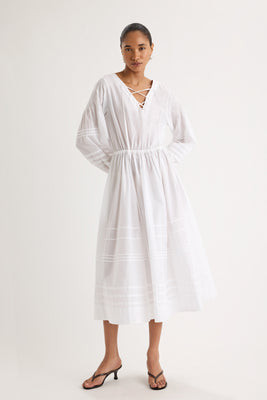 Leonora Dress in White | Merlette NYC