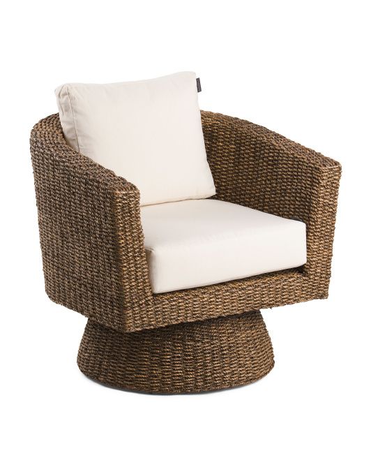 Woven Swivel Club Chair | TJ Maxx