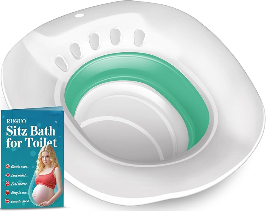 RUGUO Sitz Bath for Toilet Seat - Yoni Steam Seat - Sitz Bath for Hemorrhoids and Postpartum Care... | Amazon (US)