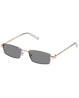 David Jones Le Specs Bizarro Rectangle Sunglasses in Gold | David Jones (Australia & New Zealand)