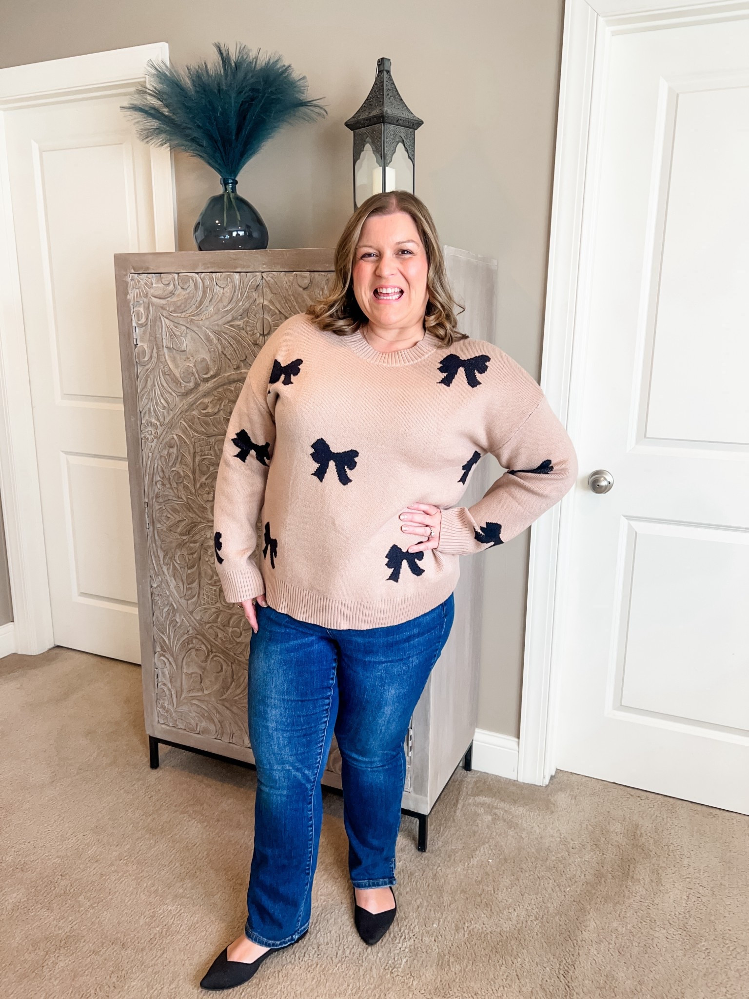 This oversized sweater is so soft and cozy! Wearing a XL. Order your regular size for an oversized fit. ✨

#LTKMidsize #LTKmomlife #LTKOver40