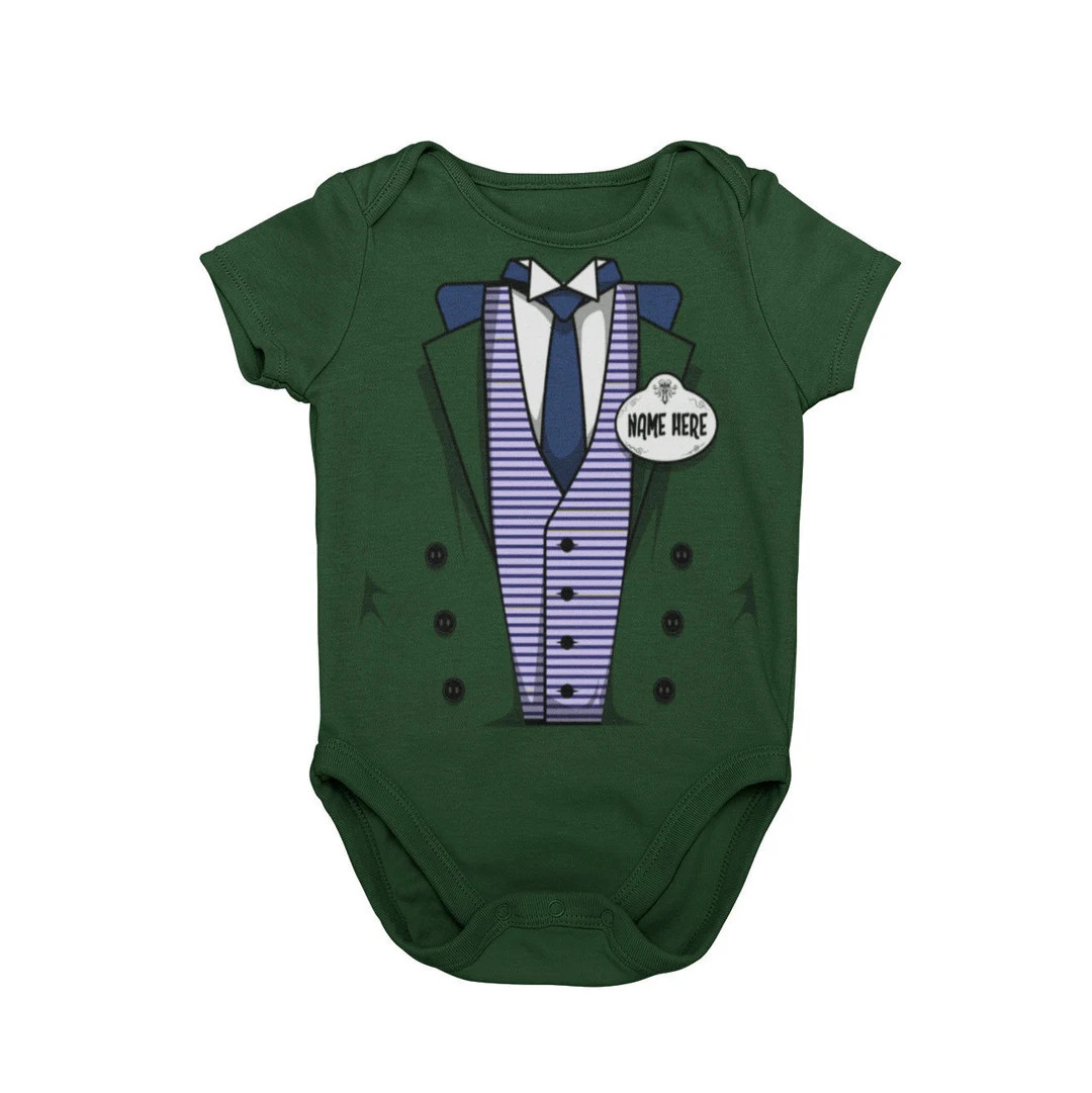 Baby Haunted Cast Member Halloween Costume Bodysuit | Baby Mansion Butler Cosplay Costume | MNSSH... | Etsy (Global)
