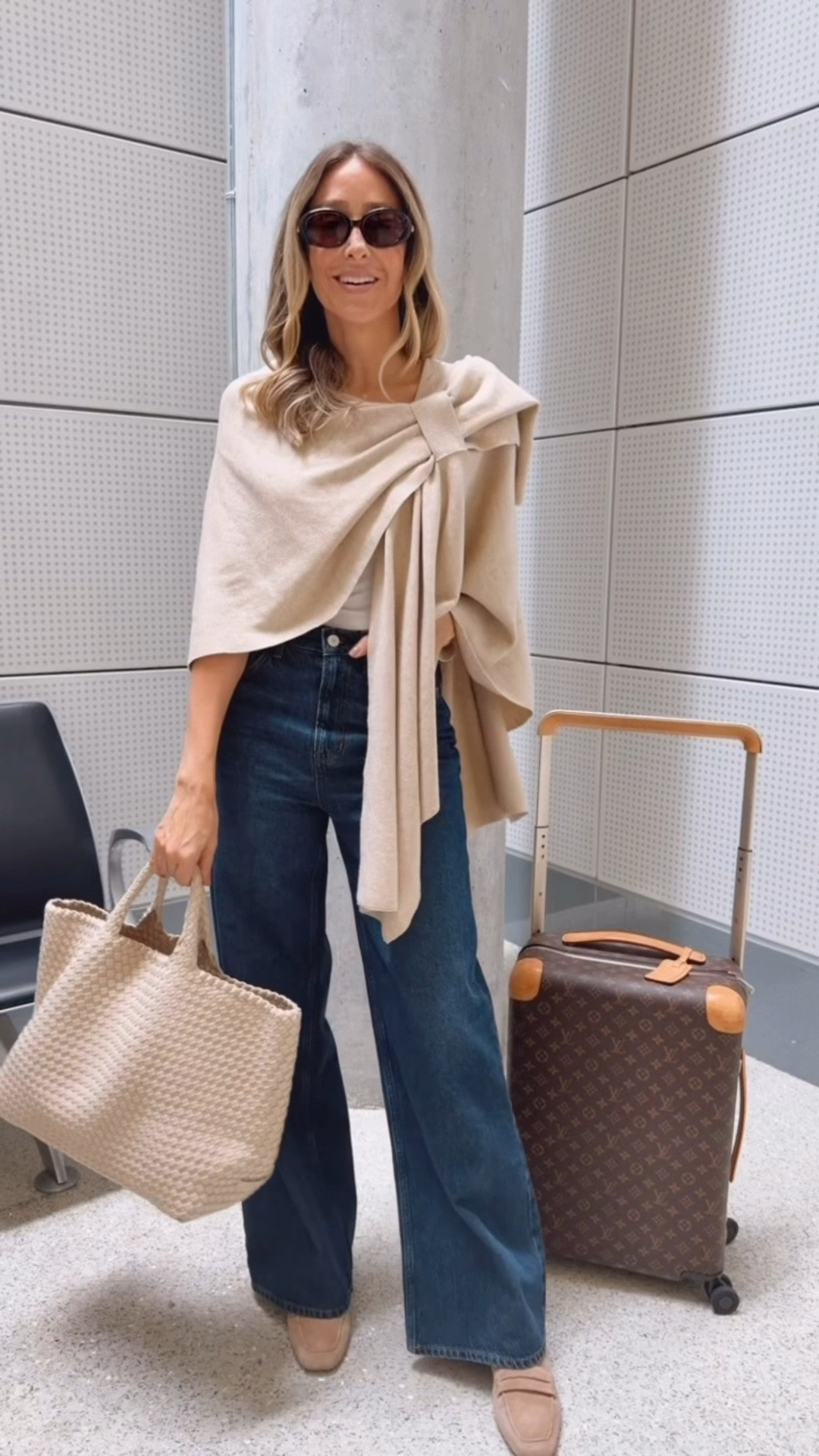 Travel outfit idea
Elegant and comfortable airport outfit!
Fits true to size and I’m wearing size small 
Airport outfit

#LTKU #LTKTravel #LTKOver40