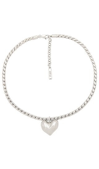 Luv AJ The Molten Heart Statement Necklace in Metallic Silver. | Revolve Clothing (Global)