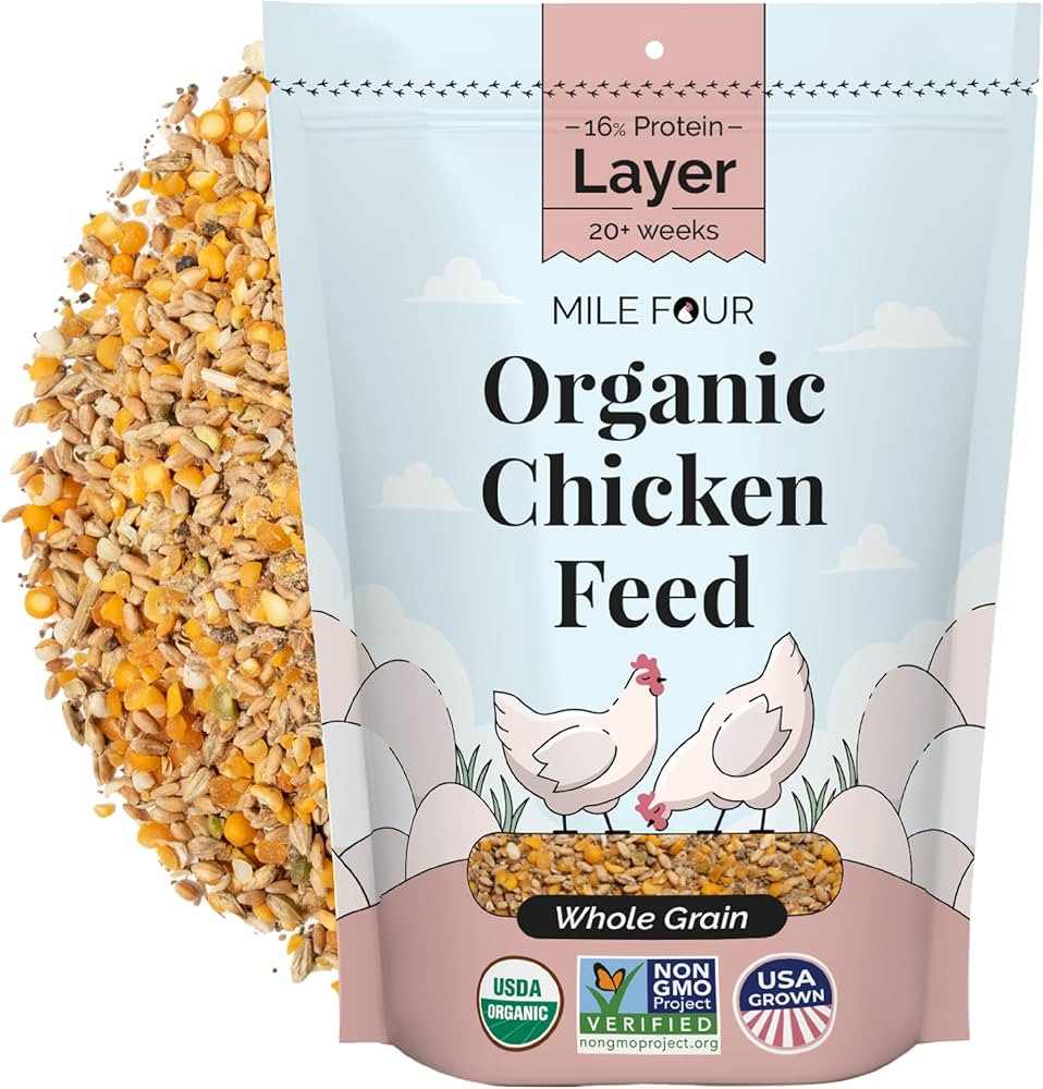 Chicken Feed | Layer | Organic, Non-GMO, Corn-Free, Soy-Free, Non-Medicated Adult Chicken Food | ... | Amazon (US)