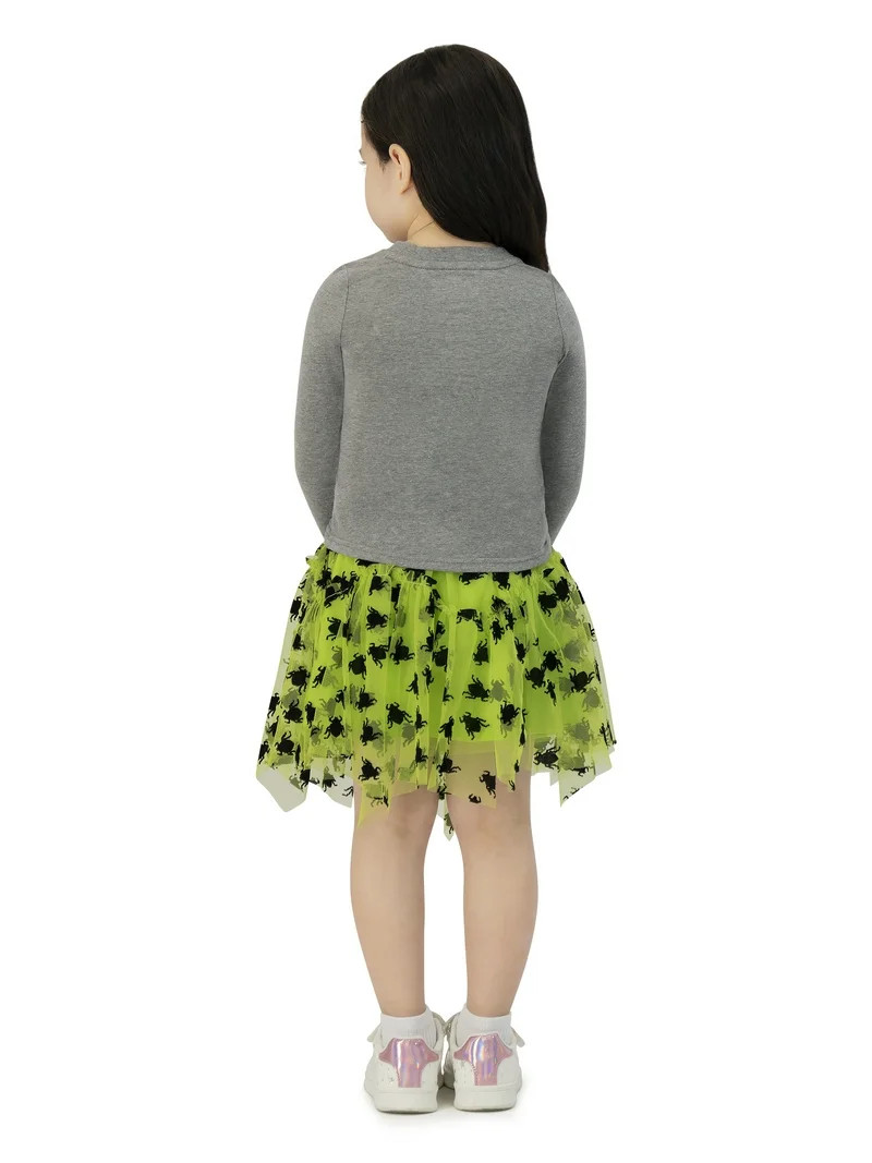 Beetlejuice Toddler Girls 3 Piece Skirt Set, Sizes 12M-5T | Walmart (US)