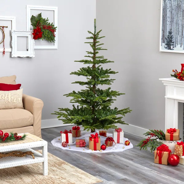 Lighted Artificial Spruce Christmas Tree | Wayfair North America