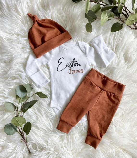 Newborn Boy Coming Home Outfit Baby Boy Coming Home Outfit - Etsy | Etsy (US)