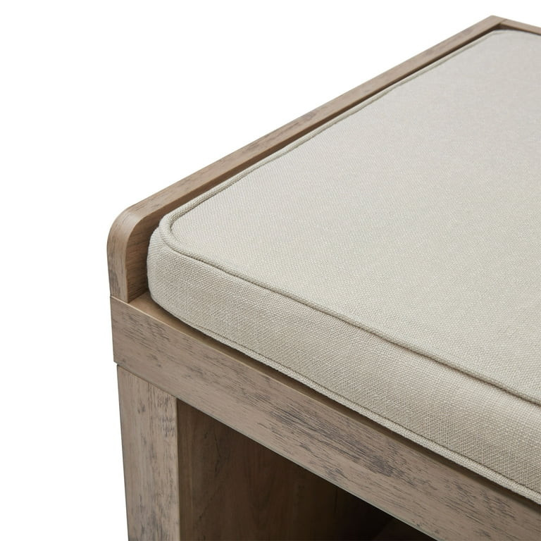 Better Homes & Gardens 4-Cube Storage Organizer Bench, Rustic Gray | Walmart (US)
