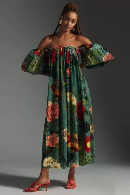 Siddhartha Bansal Off-The-Shoulder Dress | Anthropologie (US)