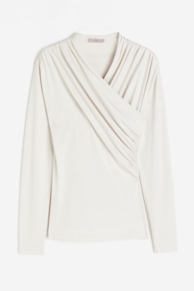 Tricot overslagtop | H&M (DE, AT, CH, NL, FI)