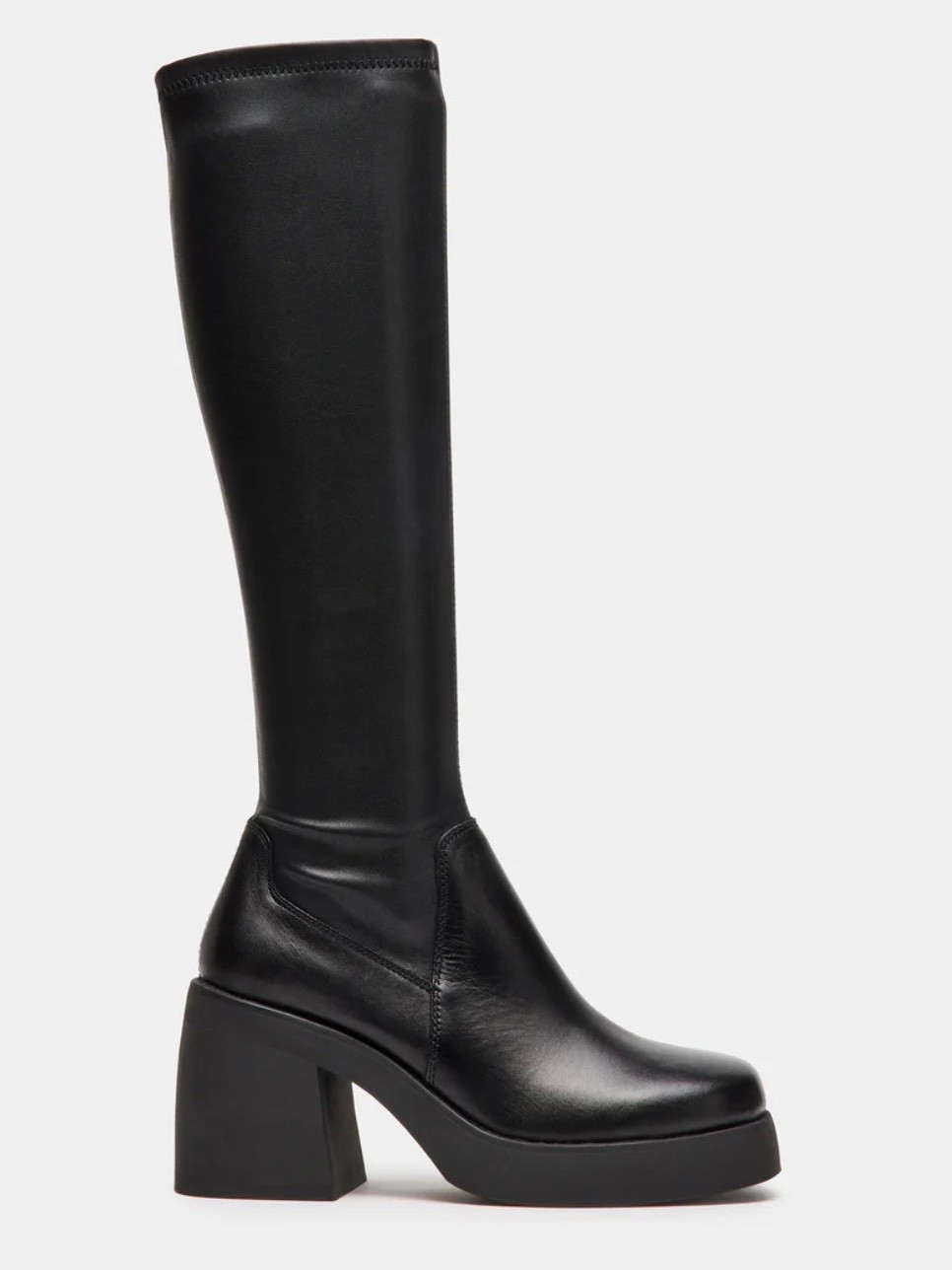 The best subtle black boot from Steve Madden, with stretch! #blackboots #stevemadden #autumnboots #kneehighboot 

#LTKShoeCrush #LTKautumn #LTKStyleTip