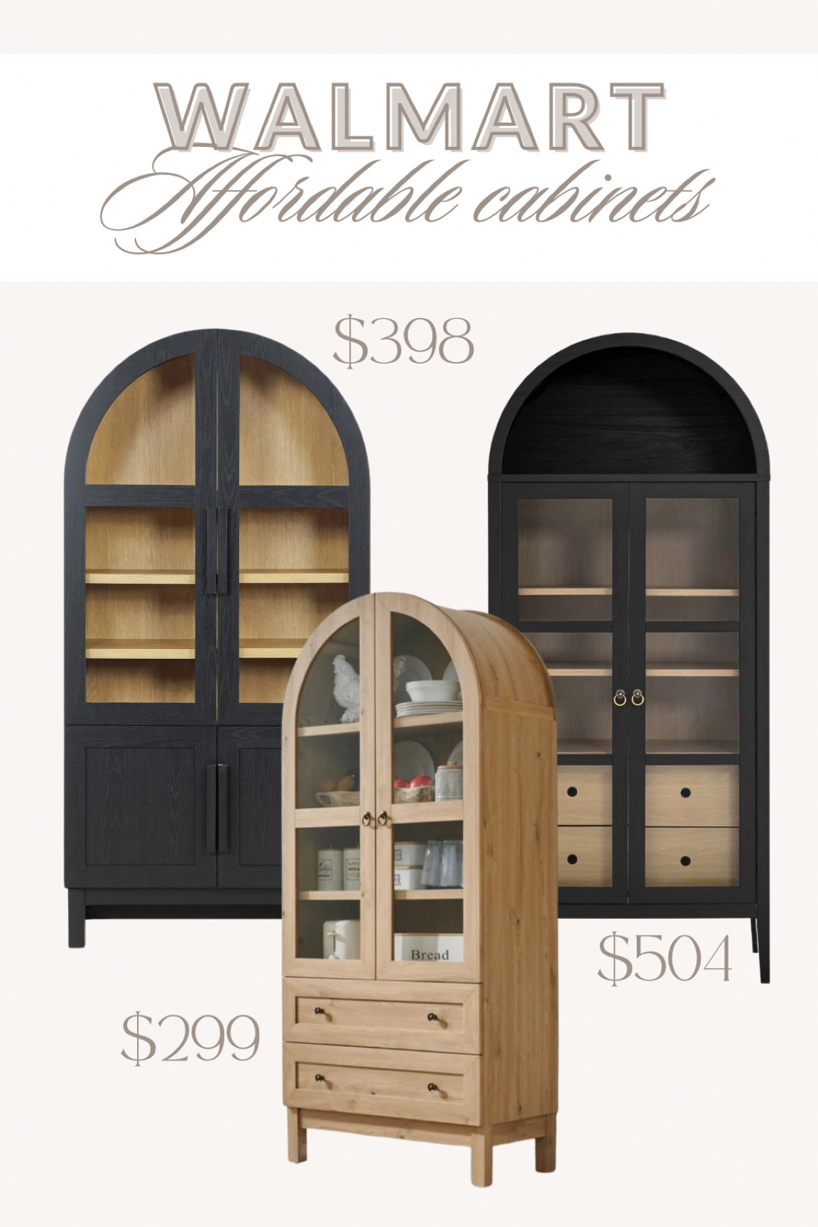 Affordable Arched Cabinets from Walmart - Sale Alert - Home decor find 

#LTKSaleAlert #LTKSeasonal #LTKHome