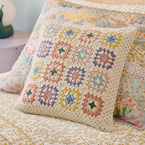 Rainbow Crochet Pillow | West Elm (US)