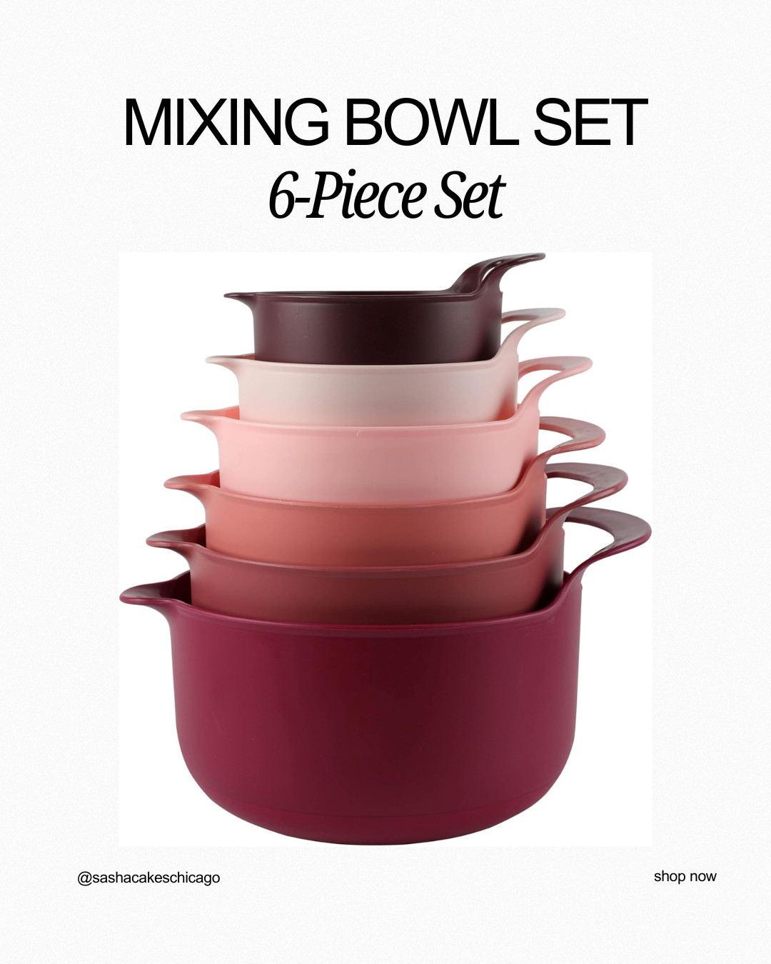 Minimalist kitchen goals! ✨ This nesting mixing bowl set is a major space saver. They are durable, easy to grip, and perfect for all your mixing and prepping needs. Everything fits together for easy storage. 

 #LTKHome