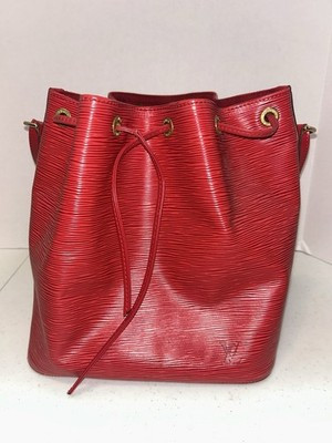 LOUIS VUITTON Epi Petit Noe, Shoulder Bag, Red Epi Leather M44107 | eBay US