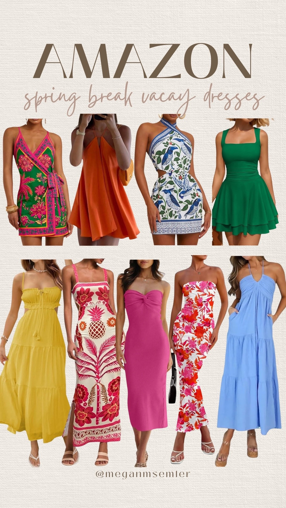 Amazon spring break vacay dresses 

#LTKootd #LTKgrwm #LTKSeasonal