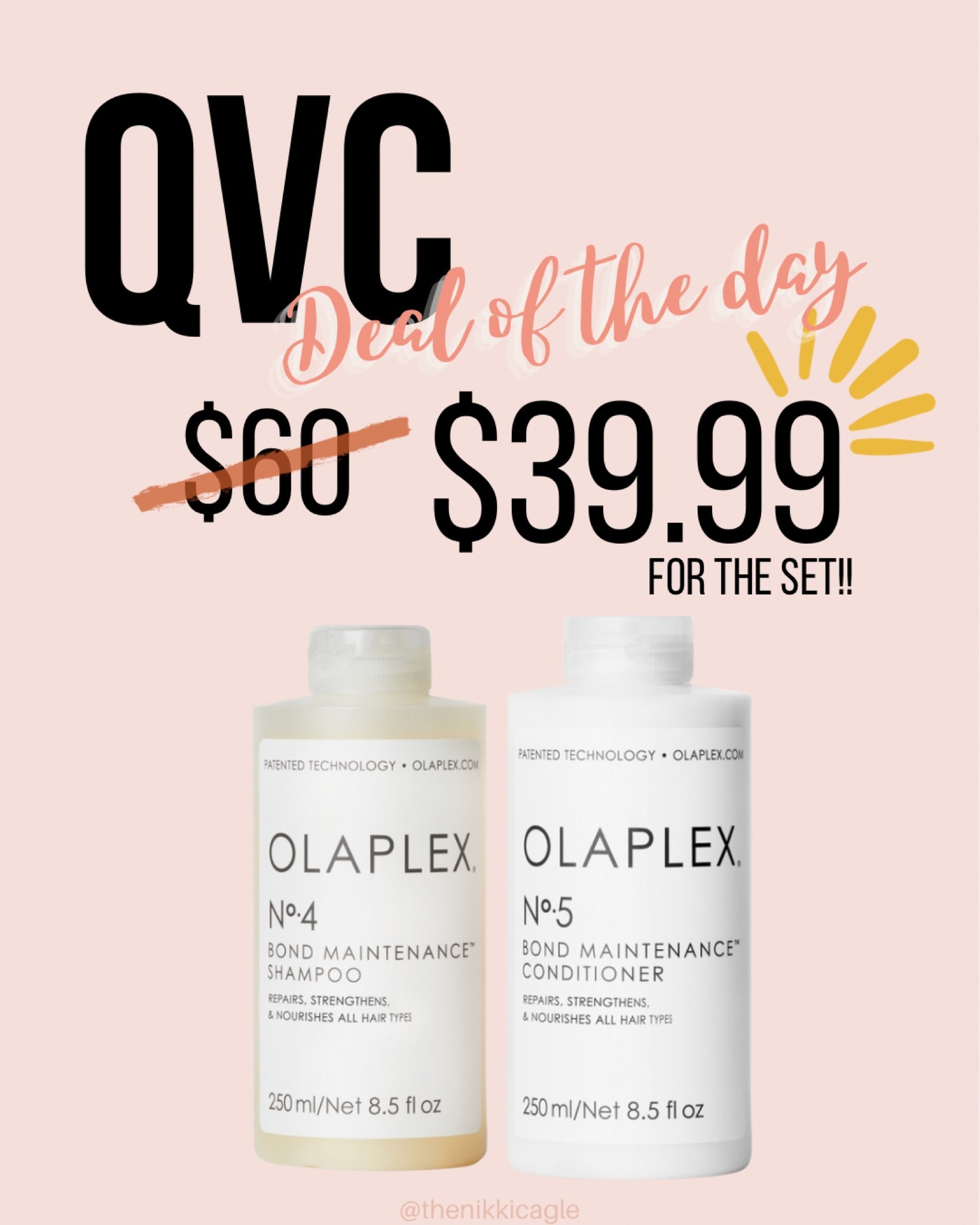 Crazy good Olaplex set sale!! 

QVC. Beauty. Hair. Shampoo and conditioner. Deals  

#LTKunder50 #LTKbeauty #LTKstyletip