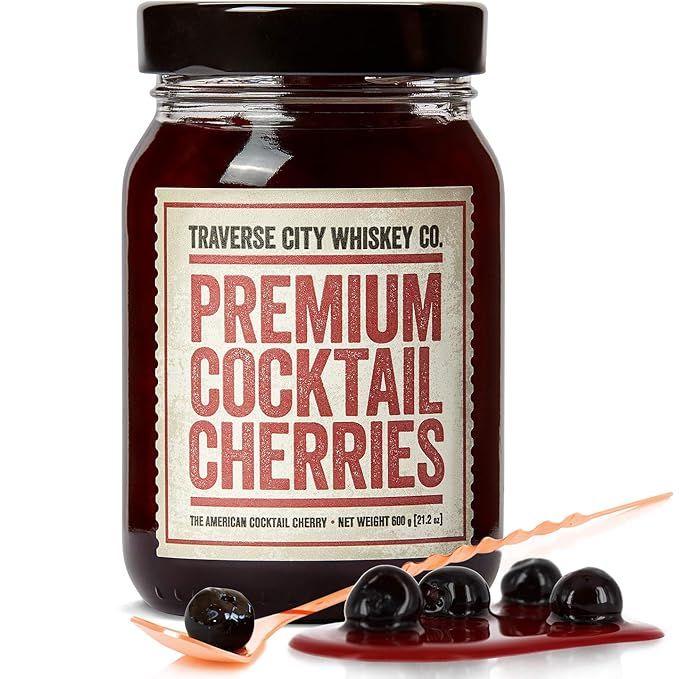 Premium Cocktail Cherries for Cocktails and Desserts | All American, Natural, Certified Kosher, S... | Amazon (US)