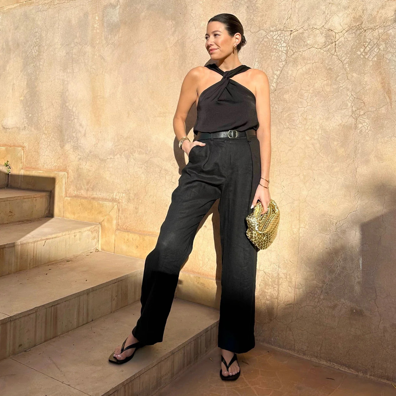 KNOT DETAIL HALTER NECK TOP | WAT The Brand