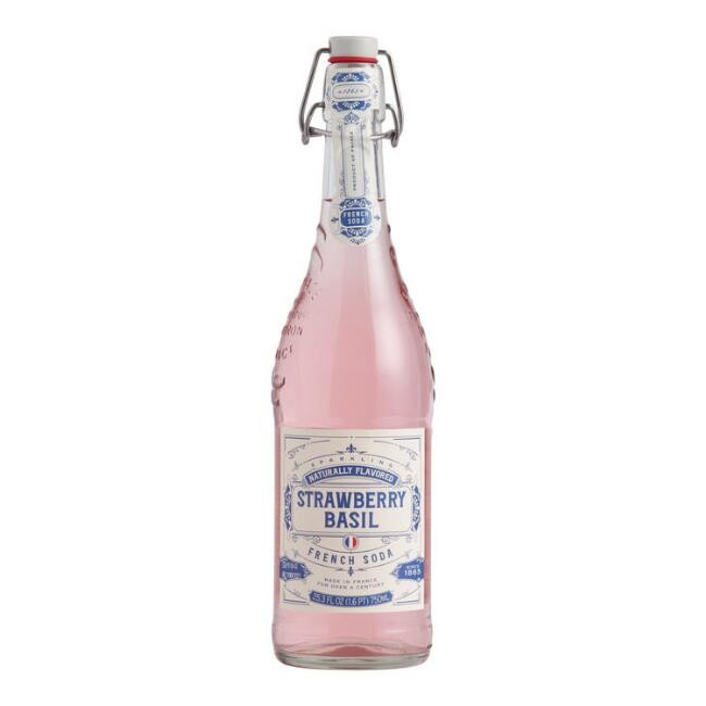 Sparkling Strawberry Basil French Soda | World Market