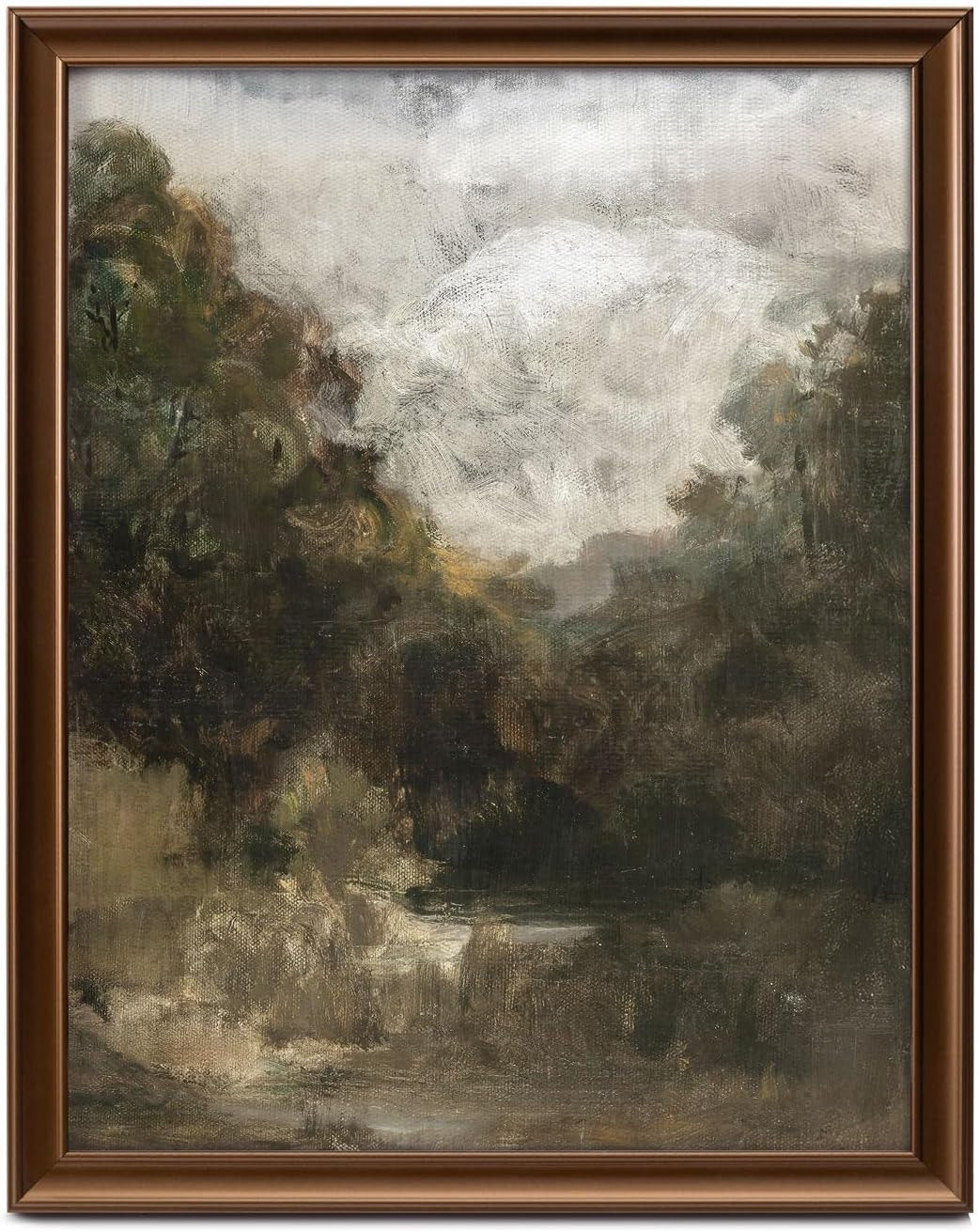 Framed Abstract Vintage Canvas Wall Art Decor, Landscape Farmhouse Wall Prints for Bedroom Bathro... | Amazon (US)