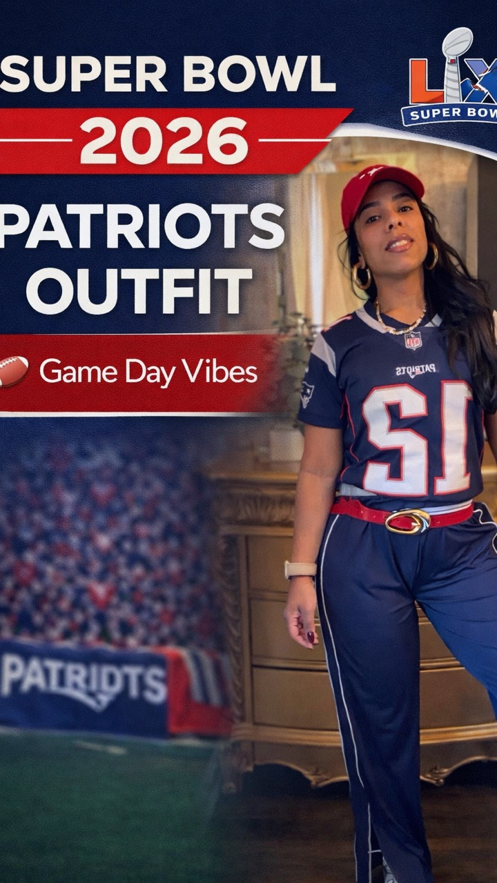 Super Bowl 2026 but make it fashion 🇺🇸🏈 Patriots fit = locked in. Game day vibes only
•
•
•