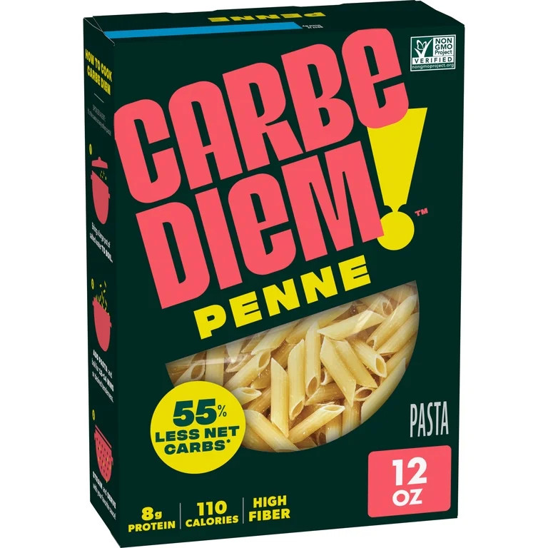 Carbe Diem High Fiber Penne Pasta, Dairy-Free & Wheat-Free, 12 oz | Walmart (US)
