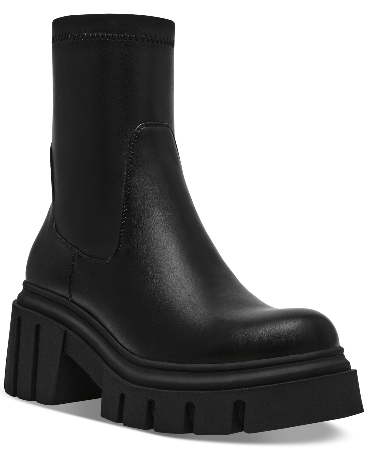 Steve Madden Women's Boomba Lug Sole Booties - Black | Macy's