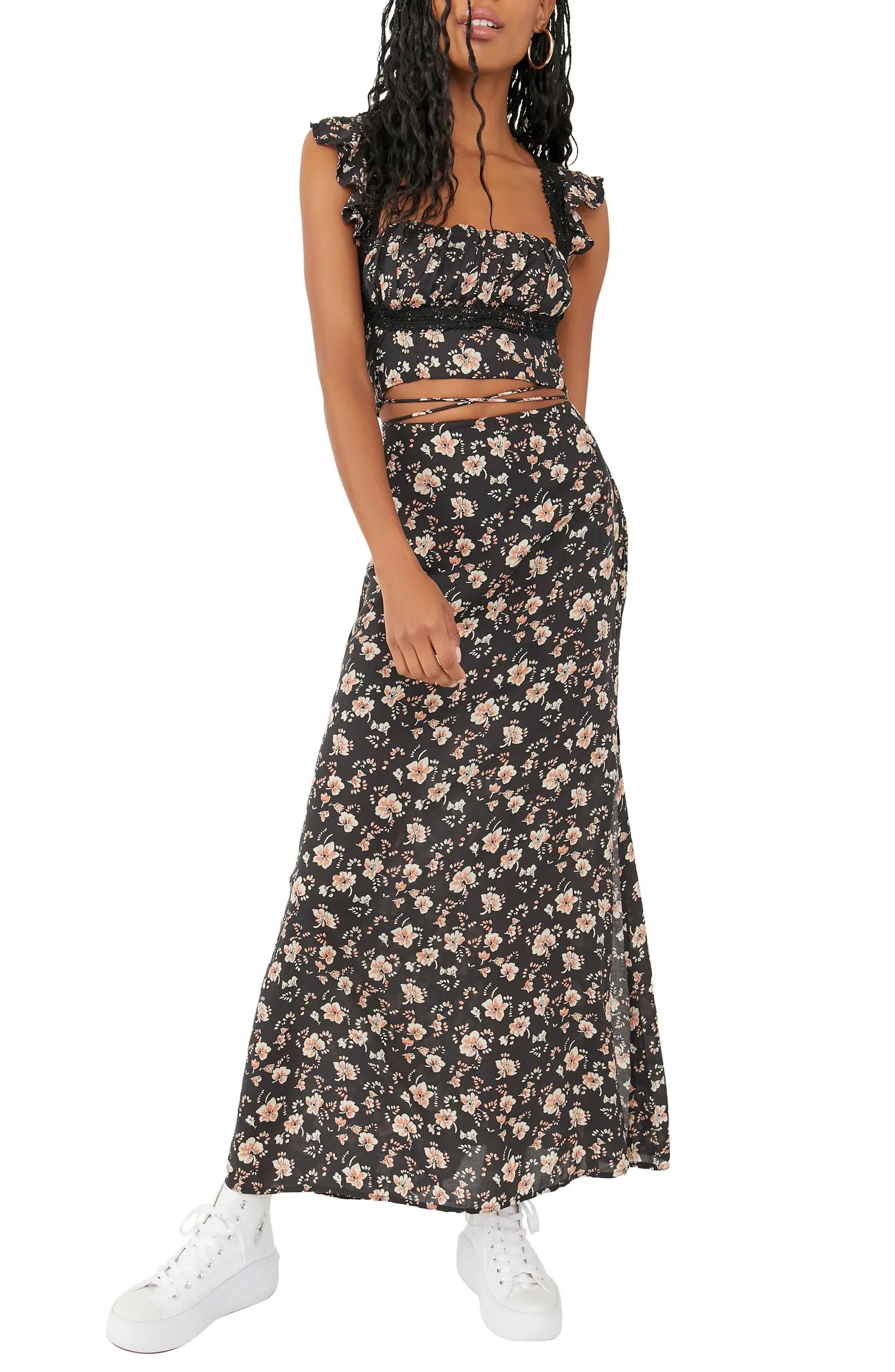 Free People Floral Crop Top & Maxi Skirt Set | Nordstrom | Nordstrom