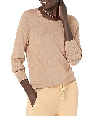 Amazon Essentials Women's Long-Sleeve Lightweight Crewneck Sweater (Available in Plus Size) | Amazon (US)