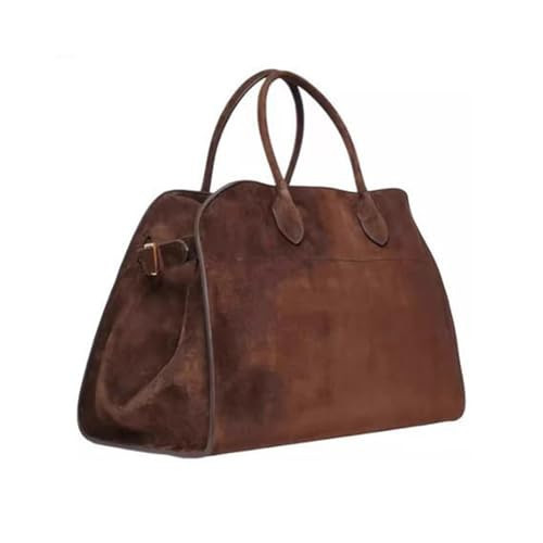 2025 New Leather Suede Tote Bags for Women, Vintage Top Handle Brown Suede Tote Bag Shoulder Satchels Bag (Brown Suede) | Amazon (UK)