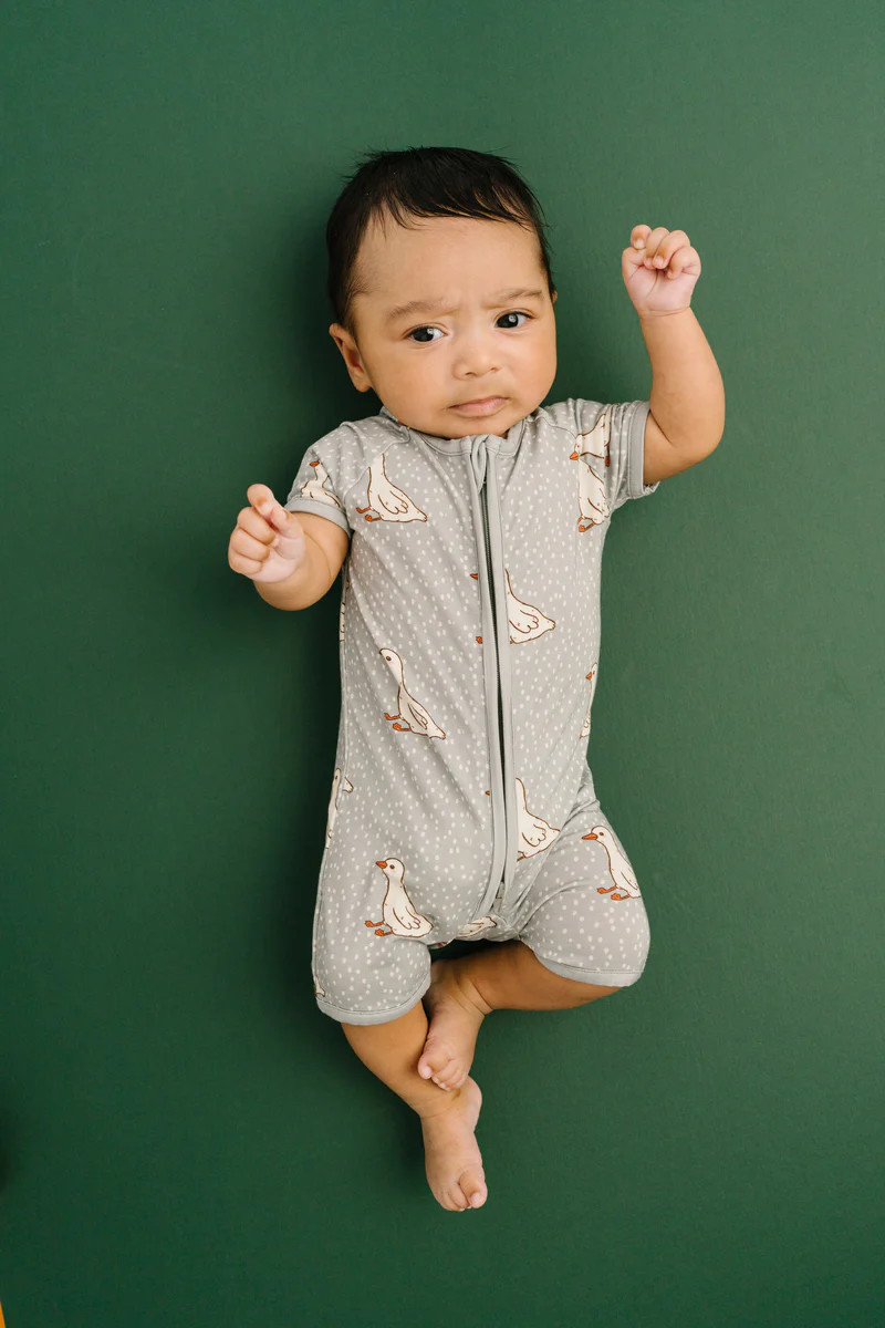 Classic Goose Bamboo Short Romper | Little One Shop Co