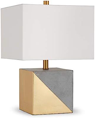 Henn&Hart TL0029 Industrial Concrete Lamp, One Size, Gold | Amazon (US)