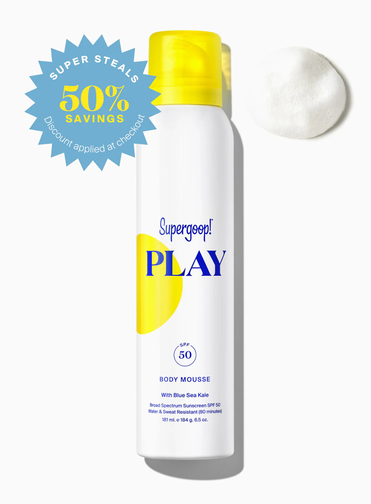 PLAY Body Mousse SPF 50 | Supergoop