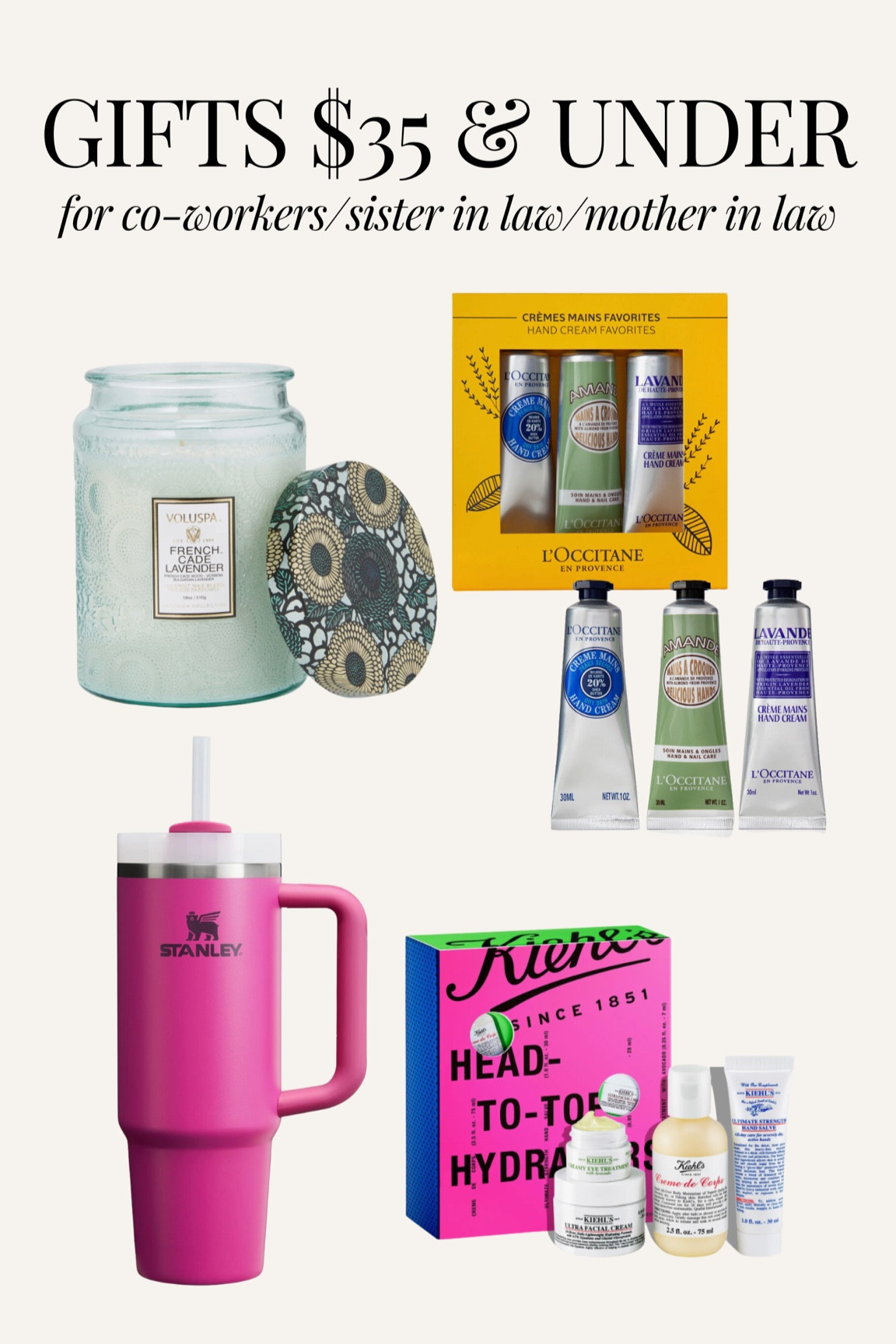 Gift guide under $35!! Sister gift, mother in law gift, sister in law gift, coworker gift, gift guide gift her 

#LTKGiftGuide #LTKFindsUnder50 #LTKHoliday