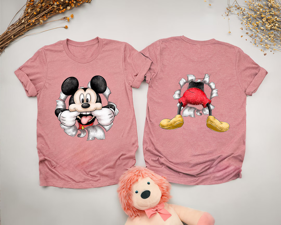 Mickey Mouse Shirt, Double Side Disney Shirt, Disney Mickey Shirt, Disney Kids Shirt, Disney Trip... | Etsy (US)