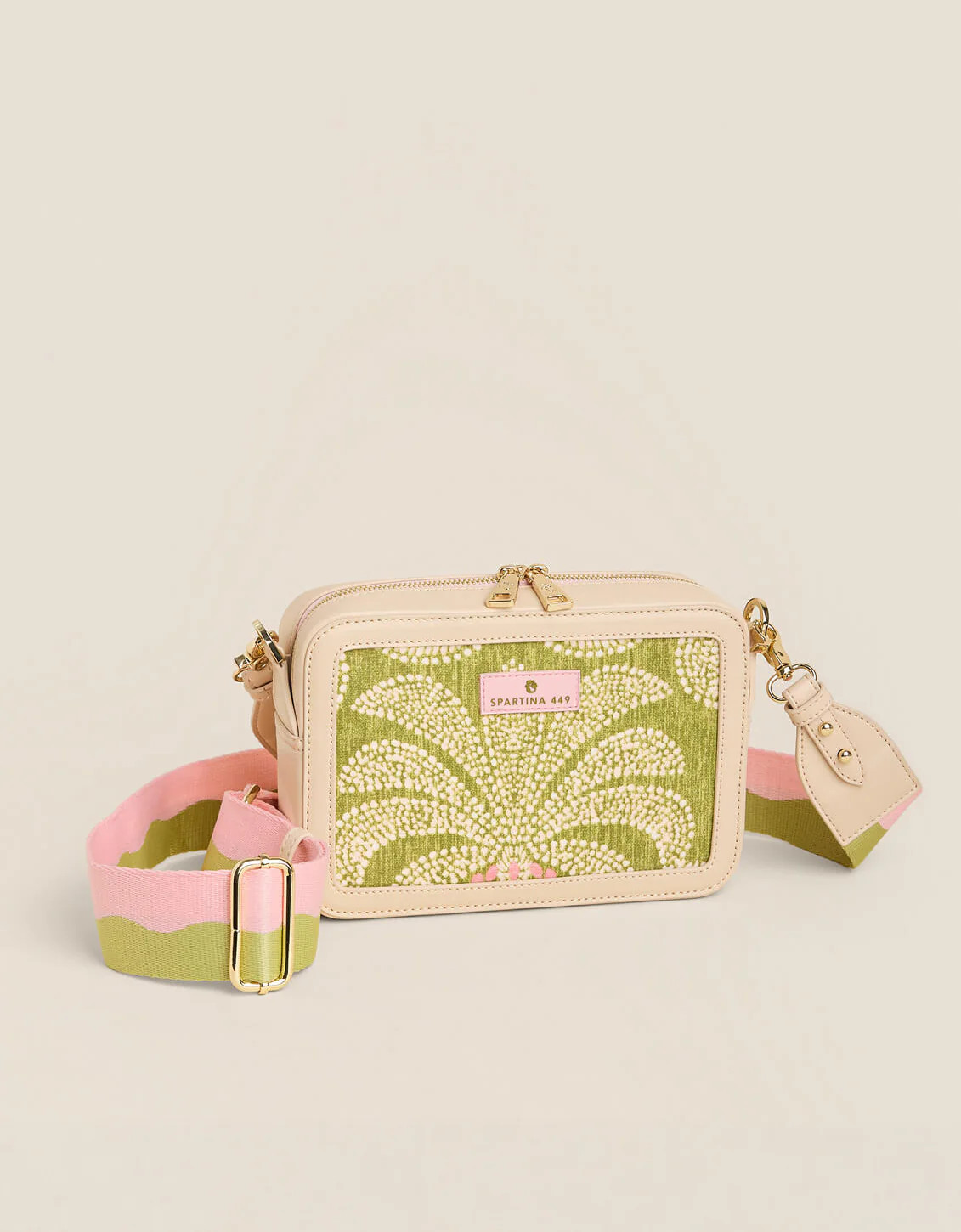 Faye Crossbody Castillo Green Palms | Spartina 449