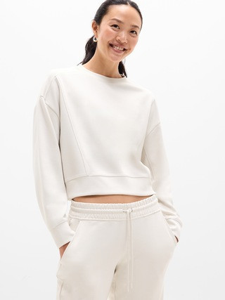 Seasoft Rib Crewneck Sweatshirt | Athleta