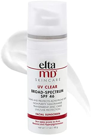 EltaMD UV Clear SPF 46 Face Sunscreen, Broad Spectrum Sunscreen for Sensitive Skin and Acne-Prone... | Amazon (US)