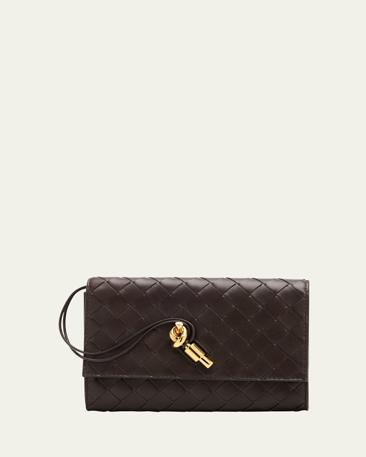 Andiamo Metallic Leather Pouch Bag | Bergdorf Goodman