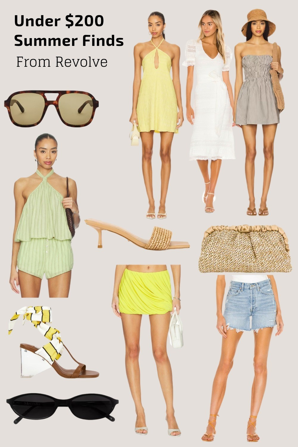 I have curated a selection of the cutest Summer finds from Revolve that are all under $200!


